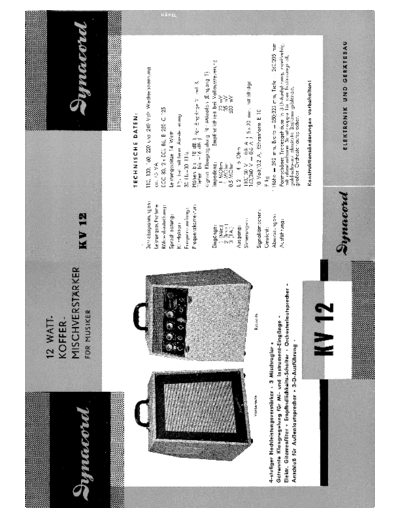 DYNACORD KV 12  DYNACORD Audio KV 12 KV 12.pdf