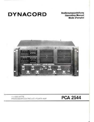 DYNACORD dynacord pca 2544  DYNACORD Audio PCA 2544 dynacord_pca_2544.pdf