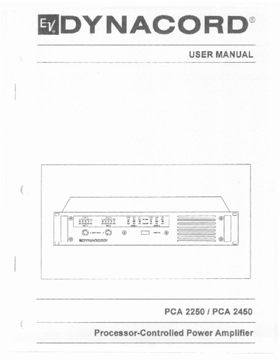 DYNACORD pca 2250 2450 385  DYNACORD Audio PCA2250-2450 pca_2250_2450_385.pdf