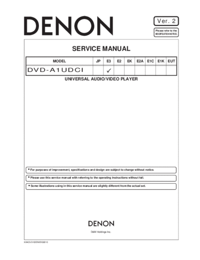 DENON hfe denon dvd-a1 udci service en  DENON DVD DVD-A1 hfe_denon_dvd-a1_udci_service_en.pdf