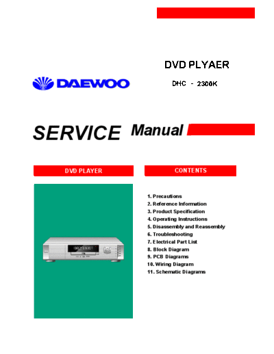 Daewoo daewoo+DHC-2300K dvd  Daewoo Audio DHC-2300K daewoo+DHC-2300K_dvd.pdf
