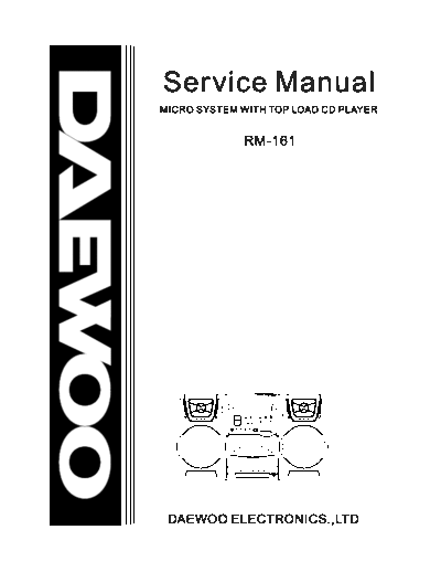 Daewoo DAEWOO RM-161 sch  Daewoo Audio RM-161 DAEWOO_RM-161_sch.pdf