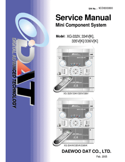 Daewoo hfe   xg-332v 334v 335v 336v service en  Daewoo Audio XG-332V hfe_daewoo_xg-332v_334v_335v_336v_service_en.pdf