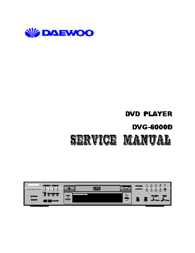 Daewoo dvg-6000d esm  Daewoo DVD DVG-6000D dvg-6000d_esm.pdf