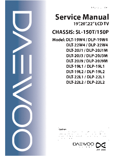 Daewoo service  Daewoo LCD DLP-22W4 service.pdf