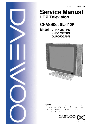 Daewoo sl110p_849  Daewoo LCD SL110P sl110p_849.pdf