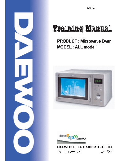 Daewoo daewoo microwaveoven training manual 836  Daewoo Micro Wave Microwave Training Manuel daewoo_microwaveoven_training_manual_836.pdf