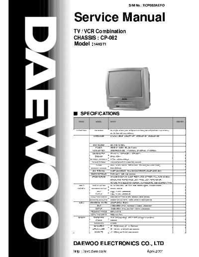 Daewoo daewoo sm 14h3t1  Daewoo TV-DVD 14H3T1 daewoo_sm_14h3t1.pdf