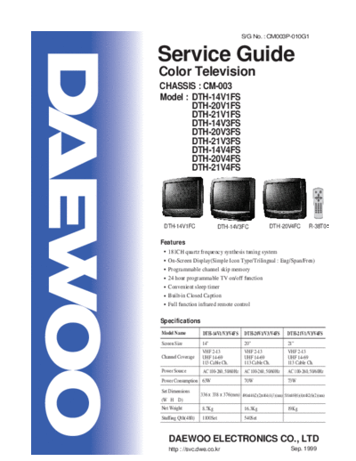 Daewoo PUNKTAL+PK-D29+(MISMO+MICRO,JUNGLA+Y+SINTO)+CHASIS+ +CM-003+DTH-14V1FS  Daewoo TV DTH-14V1FS PUNKTAL+PK-D29+(MISMO+MICRO,JUNGLA+Y+SINTO)+CHASIS+DAEWOO+CM-003+DTH-14V1FS.pdf