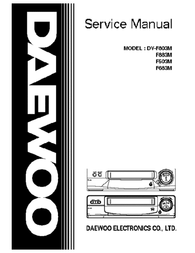 Daewoo DV-F803M  Daewoo Video DV-F803M DV-F803M.pdf