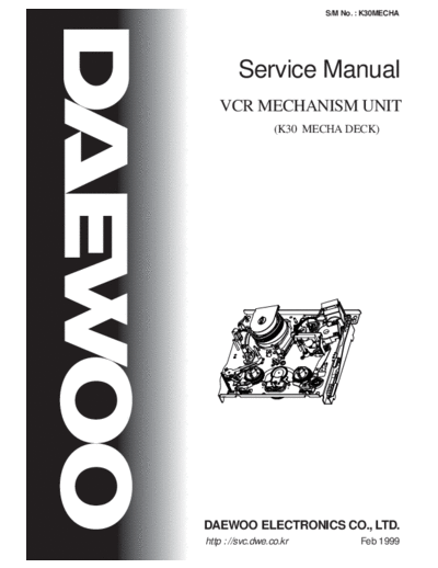 Daewoo k30mecha 133  Daewoo Video K50  K30-Mecha Deck k30mecha_133.pdf