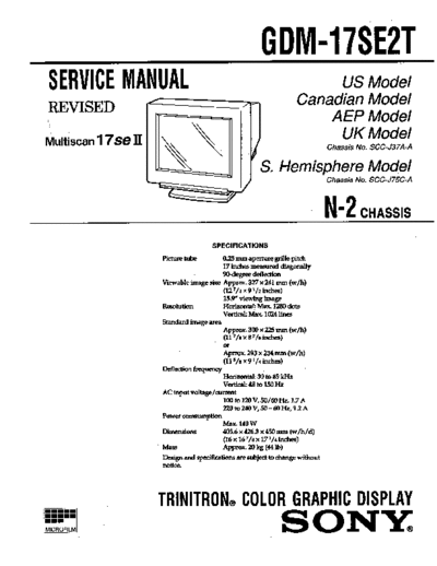 Dell GDM-17SE2T sm (N-2 Chassis)  Dell Monitor GDM-17SE2T GDM-17SE2T sm (N-2 Chassis).pdf