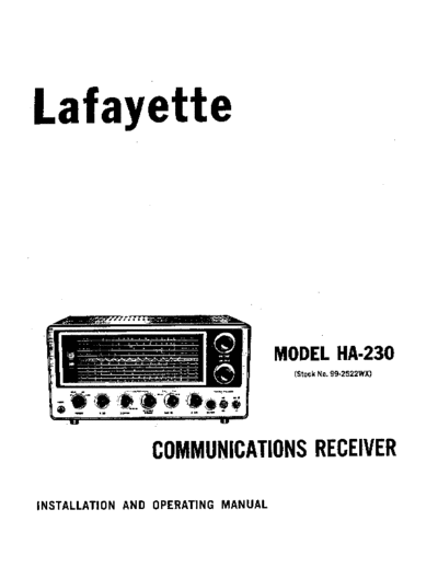 Lafayette Lafayette HA-230 sm  Lafayette Audio HA-230 Lafayette_HA-230_sm.pdf