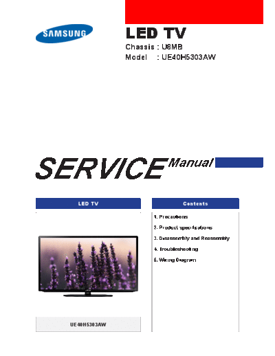 Samsung UE40H5303AW SI 1423049697  Samsung LED TV U8MB chassis UE40H5303AW_SI_1423049697.pdf