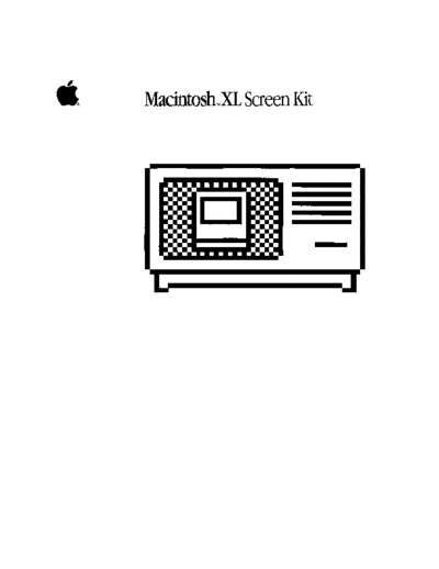 apple Macintosh XL Screen Kit 1985  apple lisa macintosh_xl Macintosh_XL_Screen_Kit_1985.pdf