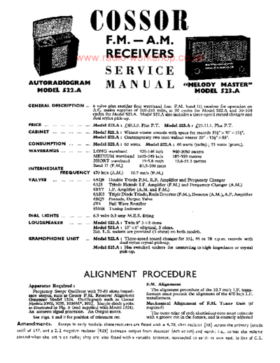 COSSOR -522a  . Rare and Ancient Equipment COSSOR 523A cossor-522a.pdf