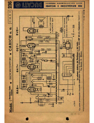 CARISCH Sardegna Lazio alternate  . Rare and Ancient Equipment CARISCH Audio Carisch Sardegna Lazio alternate.pdf