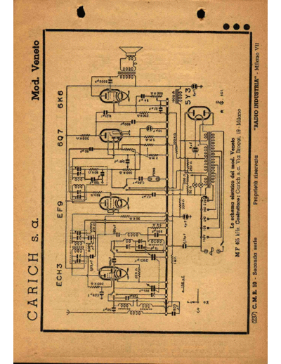 CARISCH Carisch Veneto alternate  . Rare and Ancient Equipment CARISCH Audio Carisch Veneto alternate.pdf