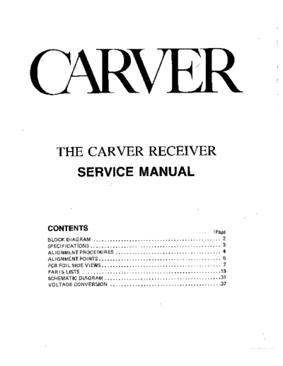 CARVER hfe carver mxr-130 service full  . Rare and Ancient Equipment CARVER MXR-130 hfe_carver_mxr-130_service_full.pdf