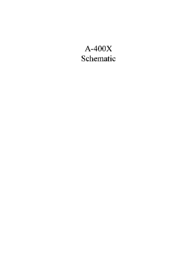 CARVER hfe carver a-400x schematics  . Rare and Ancient Equipment CARVER A-400X hfe_carver_a-400x_schematics.pdf