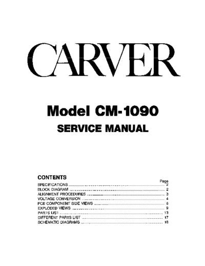 CARVER hfe carver cm-1090 service  . Rare and Ancient Equipment CARVER CM-1090 hfe_carver_cm-1090_service.pdf