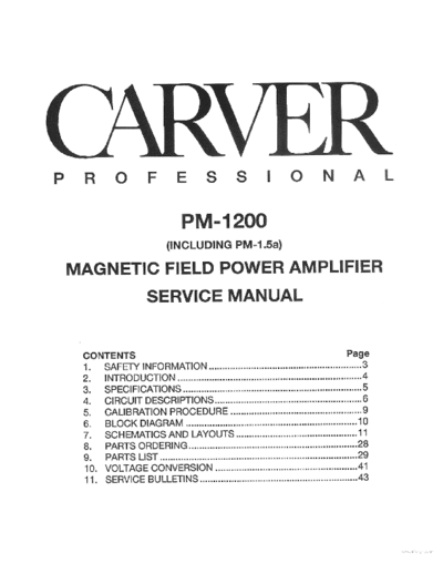 CARVER hfe carver pm-1200 service en  . Rare and Ancient Equipment CARVER PM-1200 hfe_carver_pm-1200_service_en.pdf