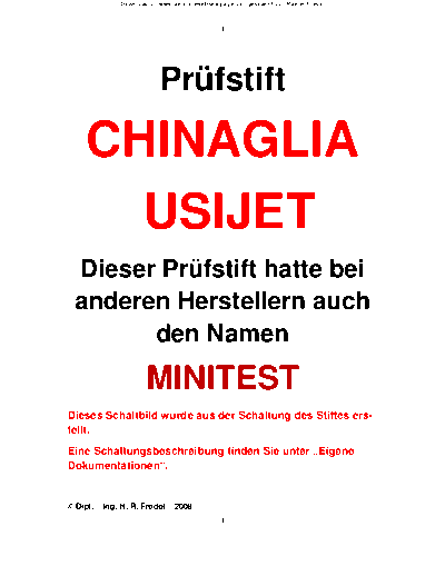 CHINAGLIA Chinaglia-USIJET Schaltbild einzeln  . Rare and Ancient Equipment CHINAGLIA Usijet Chinaglia-USIJET_Schaltbild_einzeln.pdf