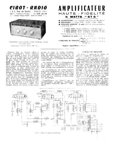 CIBOT RADIO ampli st 5  . Rare and Ancient Equipment CIBOT RADIO ST 5 ampli st 5.pdf