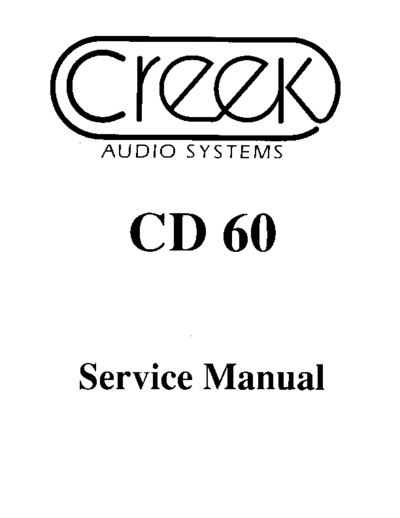 CREEK hfe creek cd60 service en  . Rare and Ancient Equipment CREEK CD60 hfe_creek_cd60_service_en.pdf