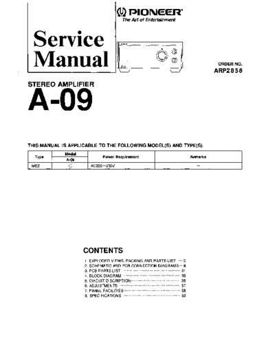 CREST hfe pioneer a-09 service  . Rare and Ancient Equipment CREST CA4 hfe_pioneer_a-09_service.pdf