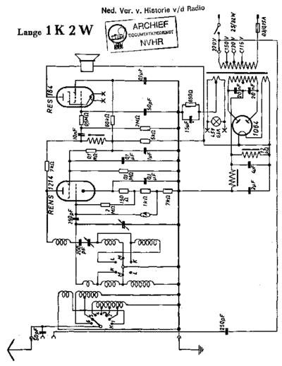 CRYSTALPHONE Lange 1K2W  . Rare and Ancient Equipment CRYSTALPHONE SysteemLange Lange_1K2W.pdf