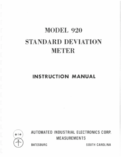 AIE AIE 920-sm  . Rare and Ancient Equipment AIE 920 AIE_920-sm.pdf