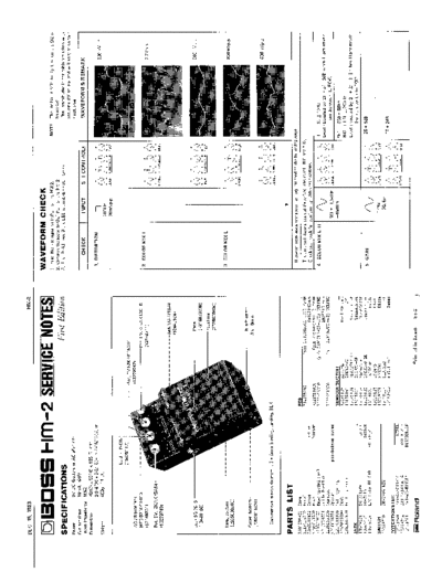 BOSS BOSS HM-2 SERVICE NOTES  . Rare and Ancient Equipment BOSS HM-2 BOSS_HM-2_SERVICE_NOTES.pdf