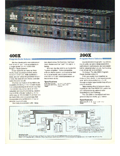 DBX hfe dbx 200x 400x flyer en  . Rare and Ancient Equipment DBX 200X hfe_dbx_200x_400x_flyer_en.pdf