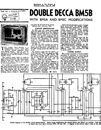 DECCA (GB) Decca BM5A  . Rare and Ancient Equipment DECCA (GB) BM5A DoubleDecca Decca_BM5A.pdf