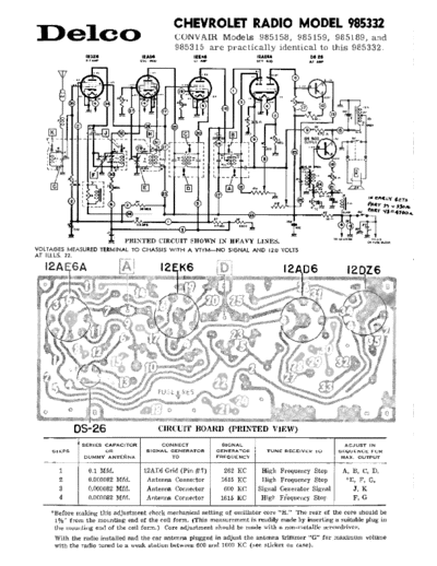 DELCO 985158  . Rare and Ancient Equipment DELCO Car Audio 985158.pdf