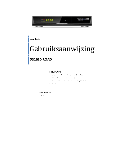 DENSON handleiding  . Rare and Ancient Equipment DENSON DS1010 handleiding.pdf