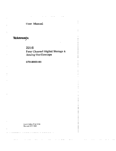 Tektronix TEK 2216 User  Tektronix TEK 2216 User.pdf