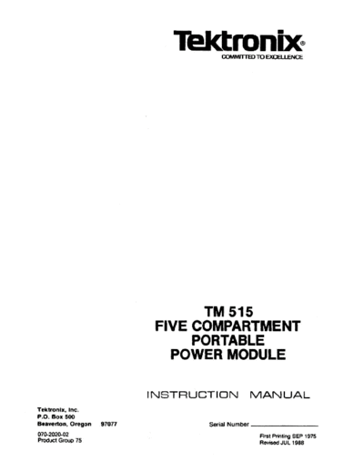 Tektronix tm515  Tektronix tm515.pdf