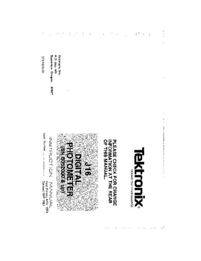 Tektronix TEK J16 Instruction  Tektronix TEK J16 Instruction.pdf