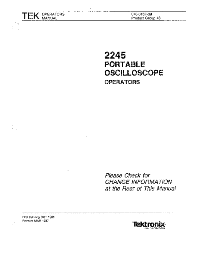 Tektronix TEK 2245 Operator  Tektronix TEK 2245 Operator.pdf