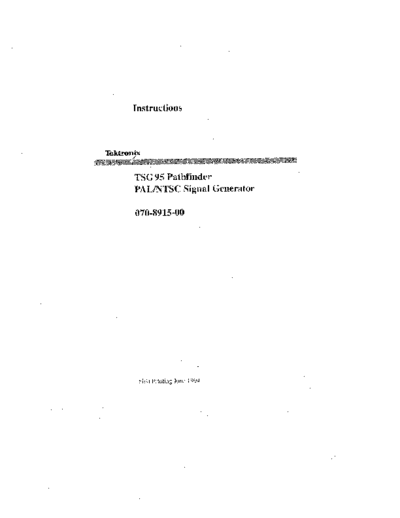 Tektronix TEK TSG 95 Instruction  Tektronix TEK TSG 95 Instruction.pdf