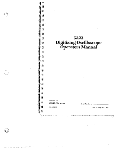 Tektronix TEK 5223 Operation  Tektronix TEK 5223 Operation.pdf