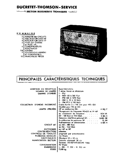 DUCRETET THOMSON l 945  . Rare and Ancient Equipment DUCRETET THOMSON L945 l 945.pdf