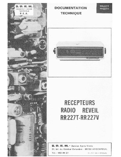 DUCRETET THOMSON rr 227t  . Rare and Ancient Equipment DUCRETET THOMSON RR227 rr 227t.pdf