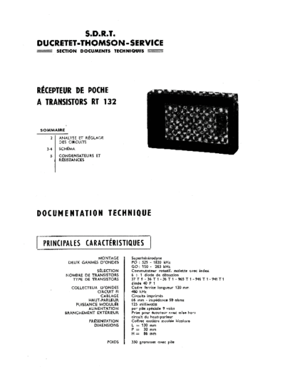 DUCRETET THOMSON rt 132  . Rare and Ancient Equipment DUCRETET THOMSON RT133 rt 132.pdf