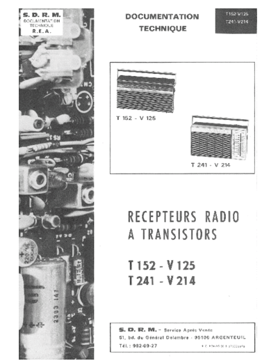 DUCRETET THOMSON t 152  . Rare and Ancient Equipment DUCRETET THOMSON T152 t 152.pdf