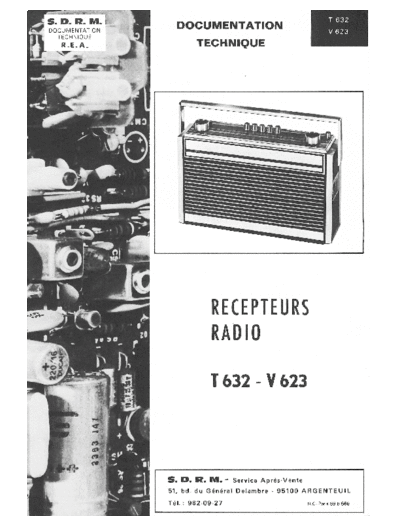 DUCRETET THOMSON t 632  . Rare and Ancient Equipment DUCRETET THOMSON T632 t 632.pdf