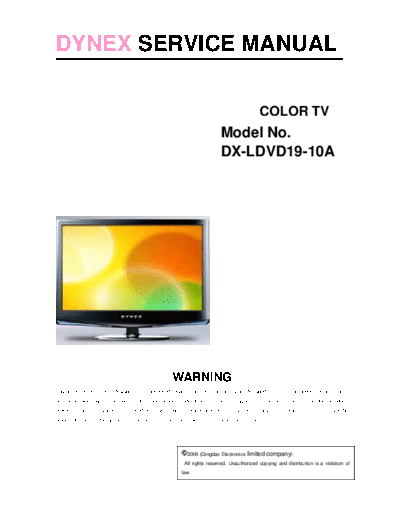 DYNEX Dynex+DX-LDVD19-10A  . Rare and Ancient Equipment DYNEX DX-LDVD19-10A Dynex+DX-LDVD19-10A.pdf