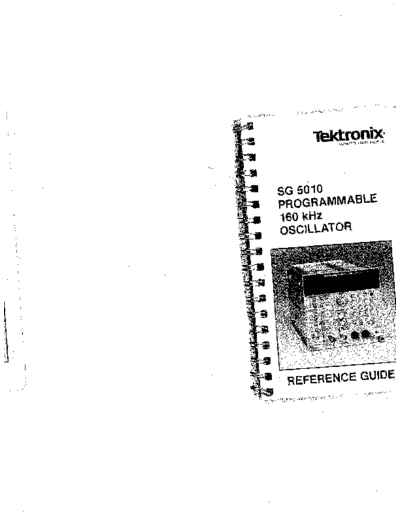 Tektronix TEK SG5010 Reference  Tektronix TEK SG5010 Reference.pdf